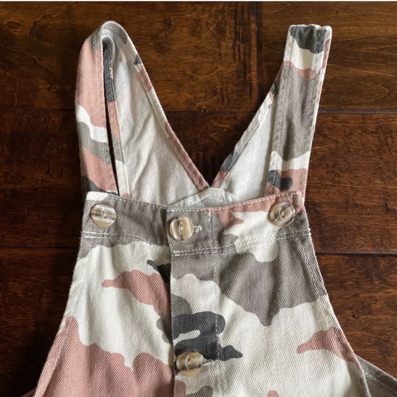 Zara Girl Camo Pink Overall Dress Size 10/140 Cm - Picture 3 of 10